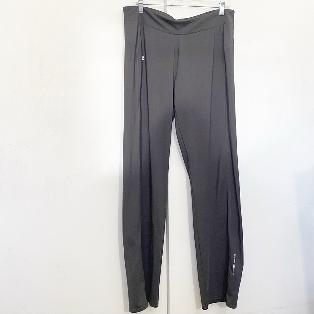 UNDER ARMOUR All Weather Gear warm up pants wide waistband polyester stretch L